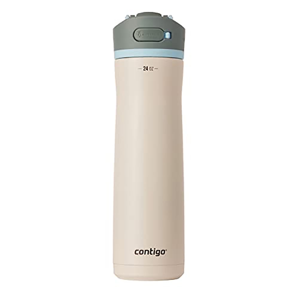 Contigo Wells Chill Borraccia Termica In Acciaio 680ml Con Filtro E Canuccia - Mantiene L'Acqua Fredda, Ideale Per Auto E Ufficio