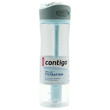 Contigo 24 oz. Wells Plastic Filter Water Bottle, White
