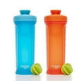 thumbnail image 1 of Contigo 28 oz. Fit Shake & Go 2.0 Shaker Bottle 2-Pack- Blue Raspberry/Clementine, 1 of 1
