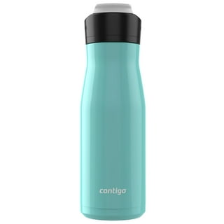 Contigo Aubrey Kids Cleanable Water Bottle with Silicone Straw and Spill-Proof Lid, Dishwasher Safe, 20oz 2-Pack, Jade/Licorice & Juniper/Jade