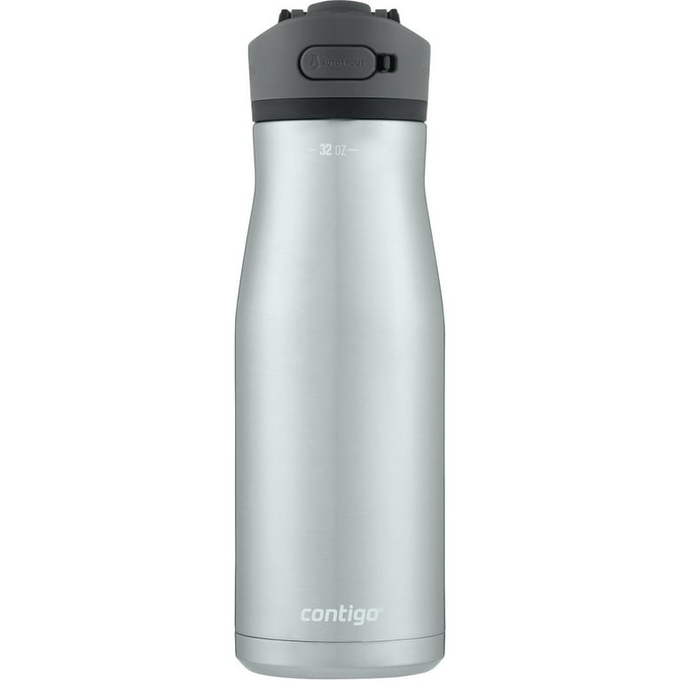 Contigo Ashland Chill Stainless Steel Water Bottle with Leakproof Lid &  Straw, Water Bottle with Handle Keeps Drinks Cold for 24hrs & Hot for 6hrs