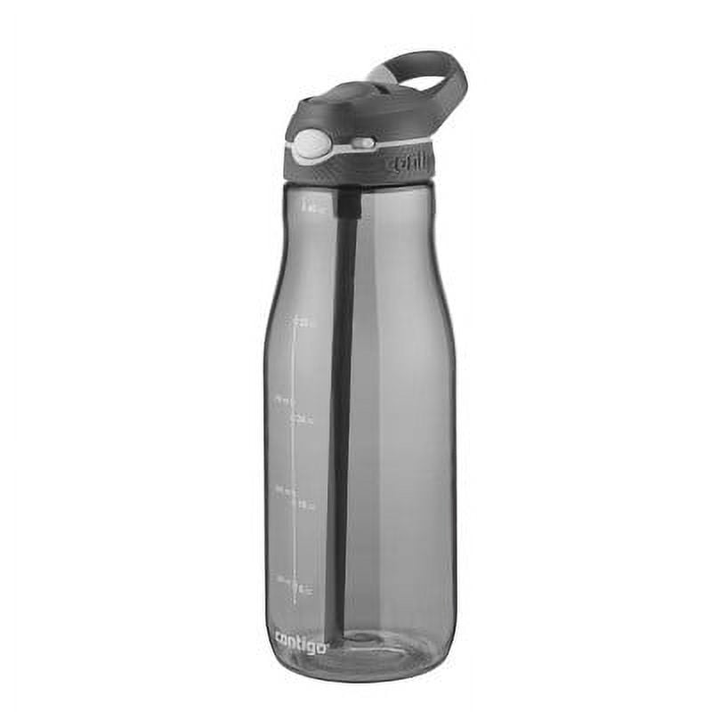 Contigo 40oz Plastic AUTOSPOUT Straw Ashland Water Bottle Gray