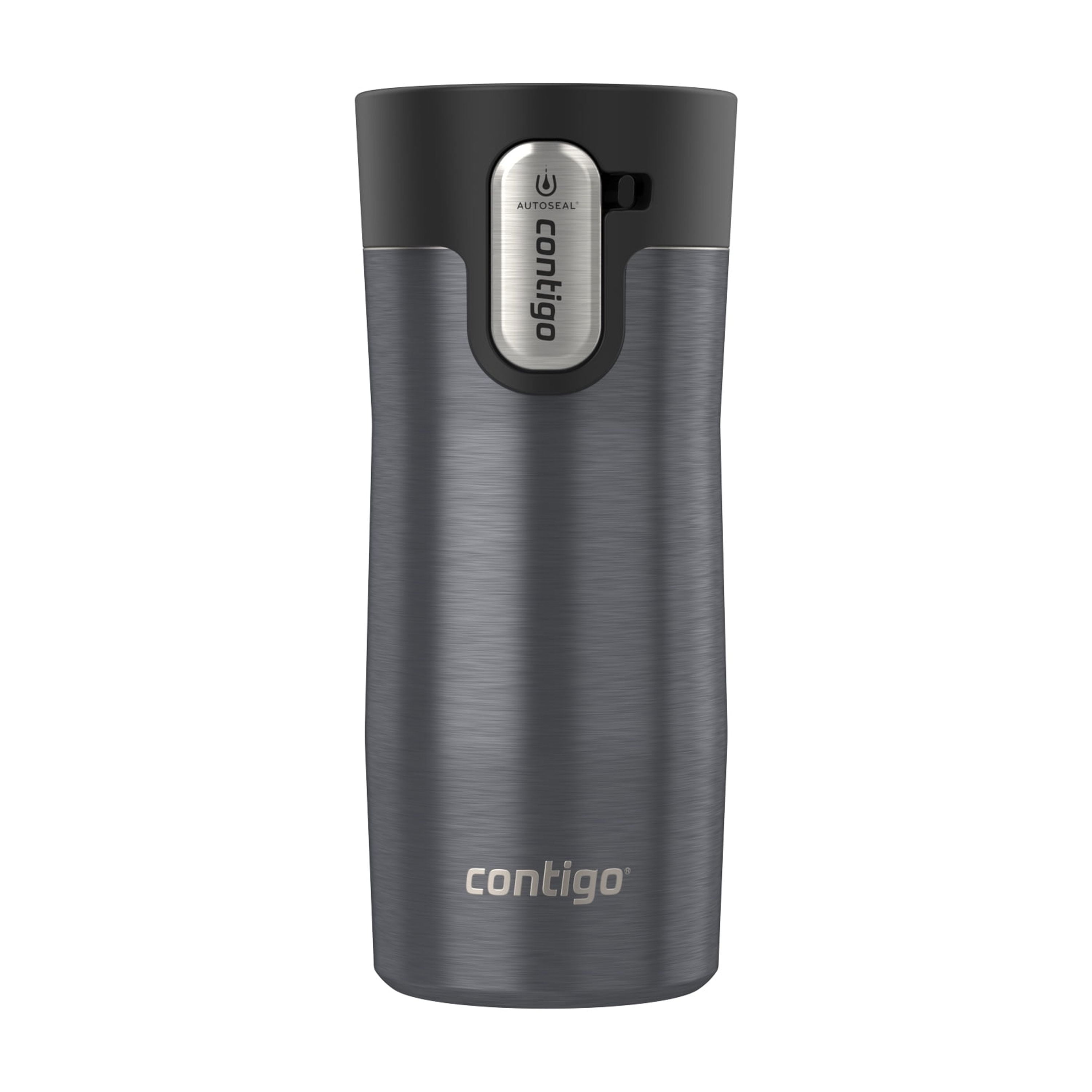 Contigo AUTOSEAL West Loop Vacuum-Insulated Stainless Steel Travel Mug with Easy-Clean Lid, Black, 12 oz