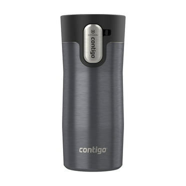 Contigo AUTOSEAL West Loop Vacuum-Insulated Stainless Steel Travel Mug with Easy-Clean Lid, Black, 12 oz