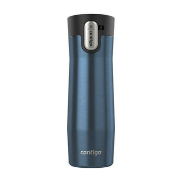 Contigo AUTOSEAL West Loop Vacuum-Insulated Stainless Steel Travel Mug with Easy-Clean Lid, Blue, 20 oz