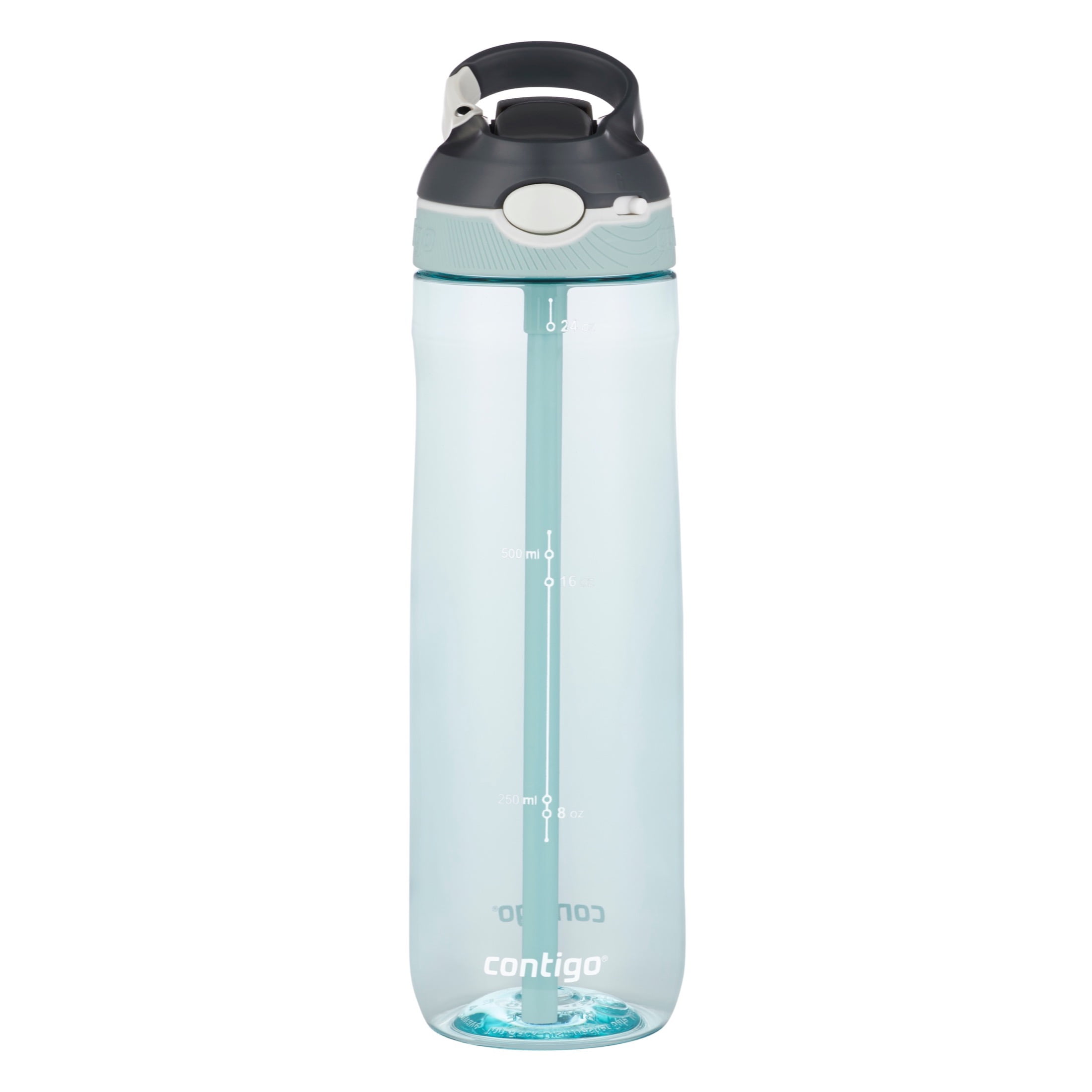 Contigo Wbb100a06 Autoseal Plastic Water Bottle, 24 Oz, Blue