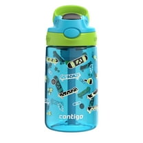 Contigo Kids Water Bottle with Redesigned AUTOSPOUT Straw, Blue, 14 oz
