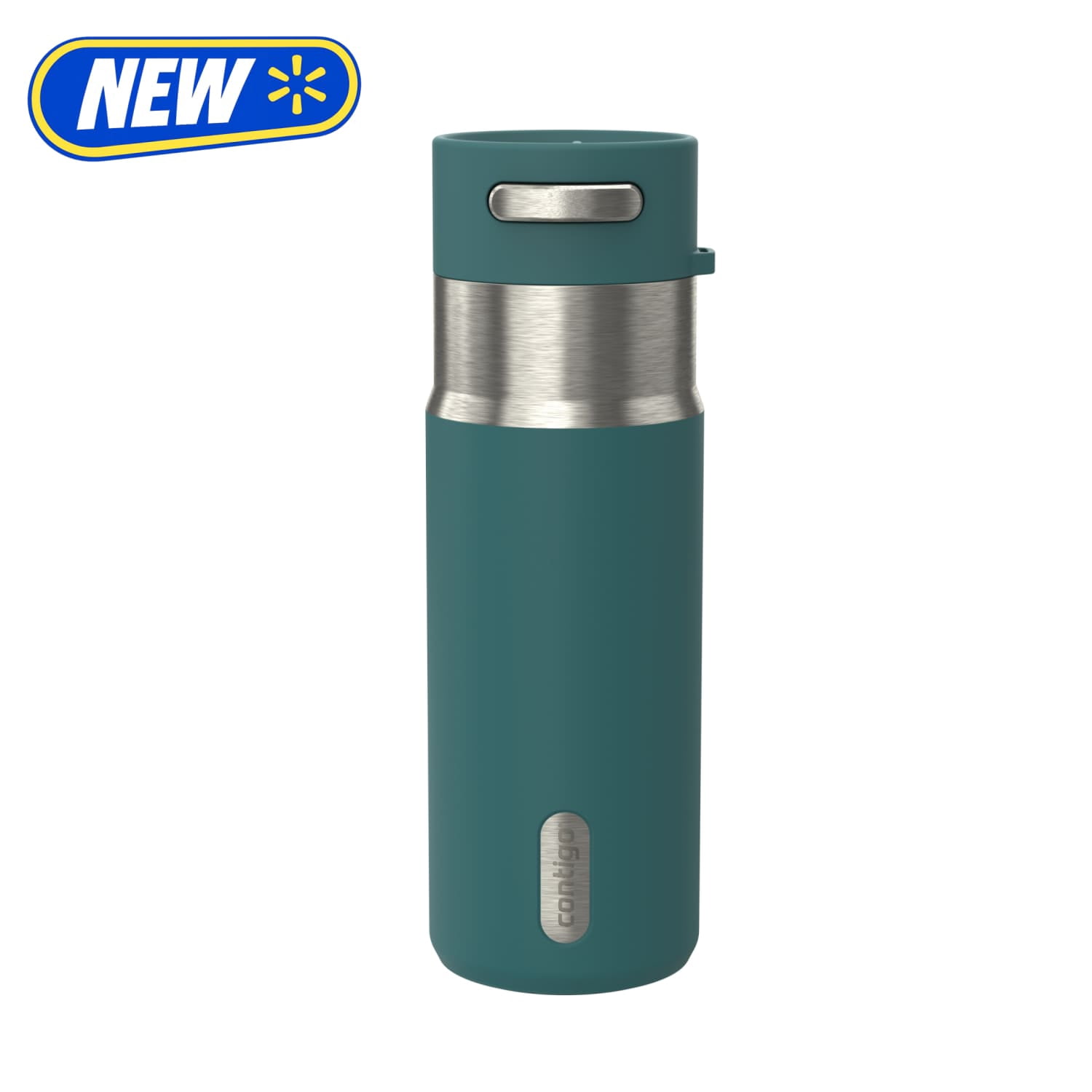 Contigo 18oz AutoSeal Insulated Stainless Steel Water Bottle, Mineral Teal/Silver