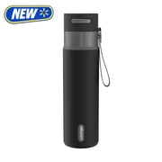 Contigo 24oz AutoSeal Insulated Stainless Steel Water Bottle, Licorice Black/Gunmetal