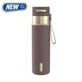 thumbnail image 1 of Contigo AutoSeal Leakproof Stainless Steel Reusable Water Bottle Tumbler with Carrying Strap, Brown/Champagne, 24 oz, 1 of 8