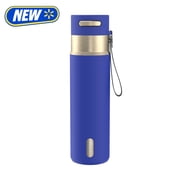 Contigo 24oz AutoSeal Insulated Stainless Steel Water Bottle, Wild Indigo Blue/Champagne