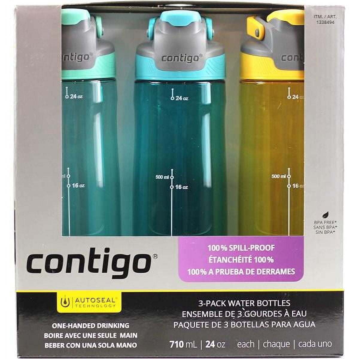 Contigo Autoseal Triton Water Bottle 3 Pack 