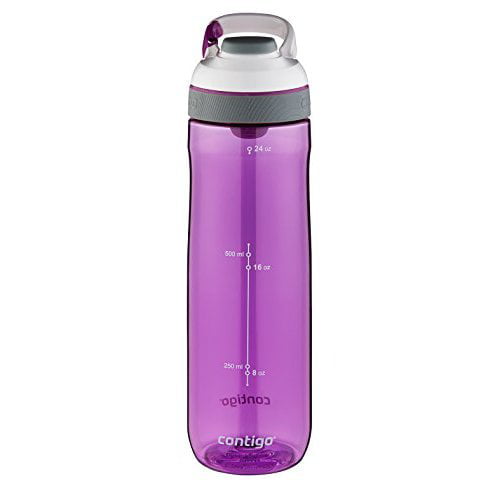 Contigo Purity Glass Water Bottle, 20oz, Radiant Orchid