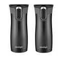thumbnail image 1 of Contigo Autoseal Travel Mug - Stainless Steel Vacuum Insulated Tumbler - 2 Pack (Black), 1 of 6