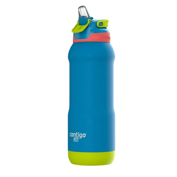 Contigo Autospout Fit SS Sports Bottle 32oz Blue Poppy