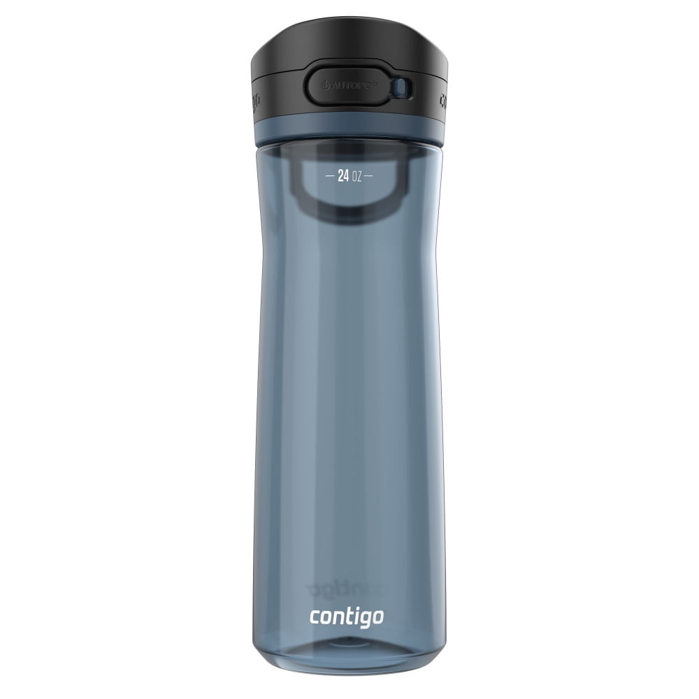 Contigo BPA Free 24 oz. Blueberry Plastic Water Bottle with AutoPop Lid