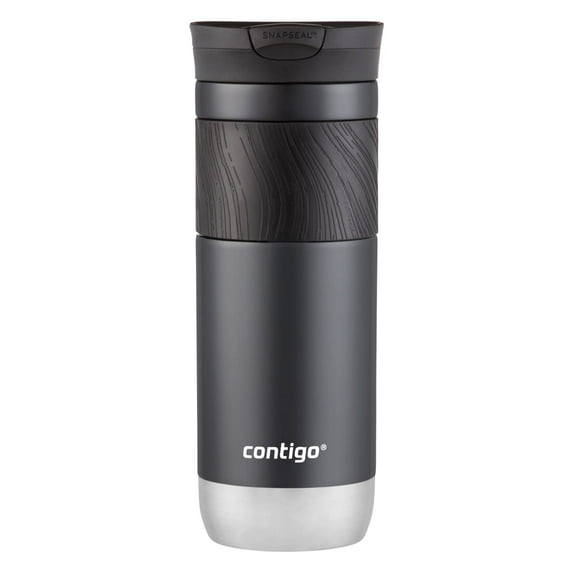 Contigo Byron 2.0 Stainless Steel Travel Mug with SNAPSEAL Lid and Grip, 20oz., Licorice