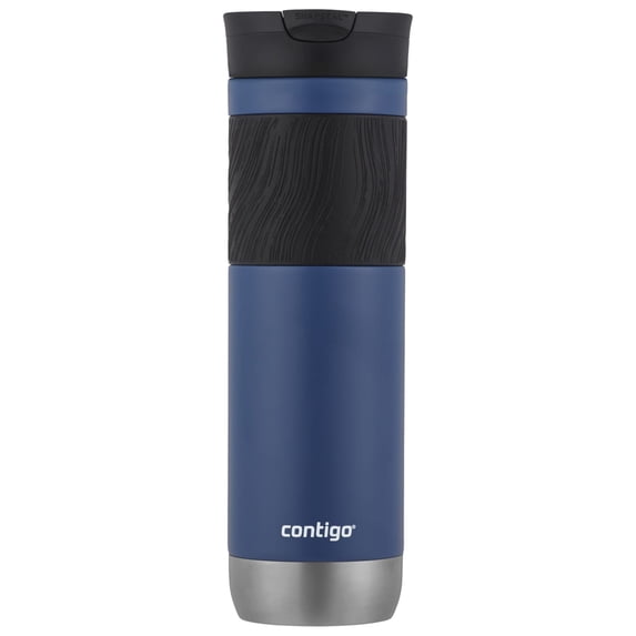 Contigo Byron 2.0 Stainless Steel Travel Mug with SNAPSEAL Lid and grip Blue, 24 fl oz.