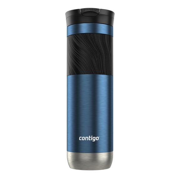 Contigo Byron 2.0 Stainless Steel Travel mug with Snapseal Lid and Grip, 24oz, Blueberry, BPA Free and Leak Proof
