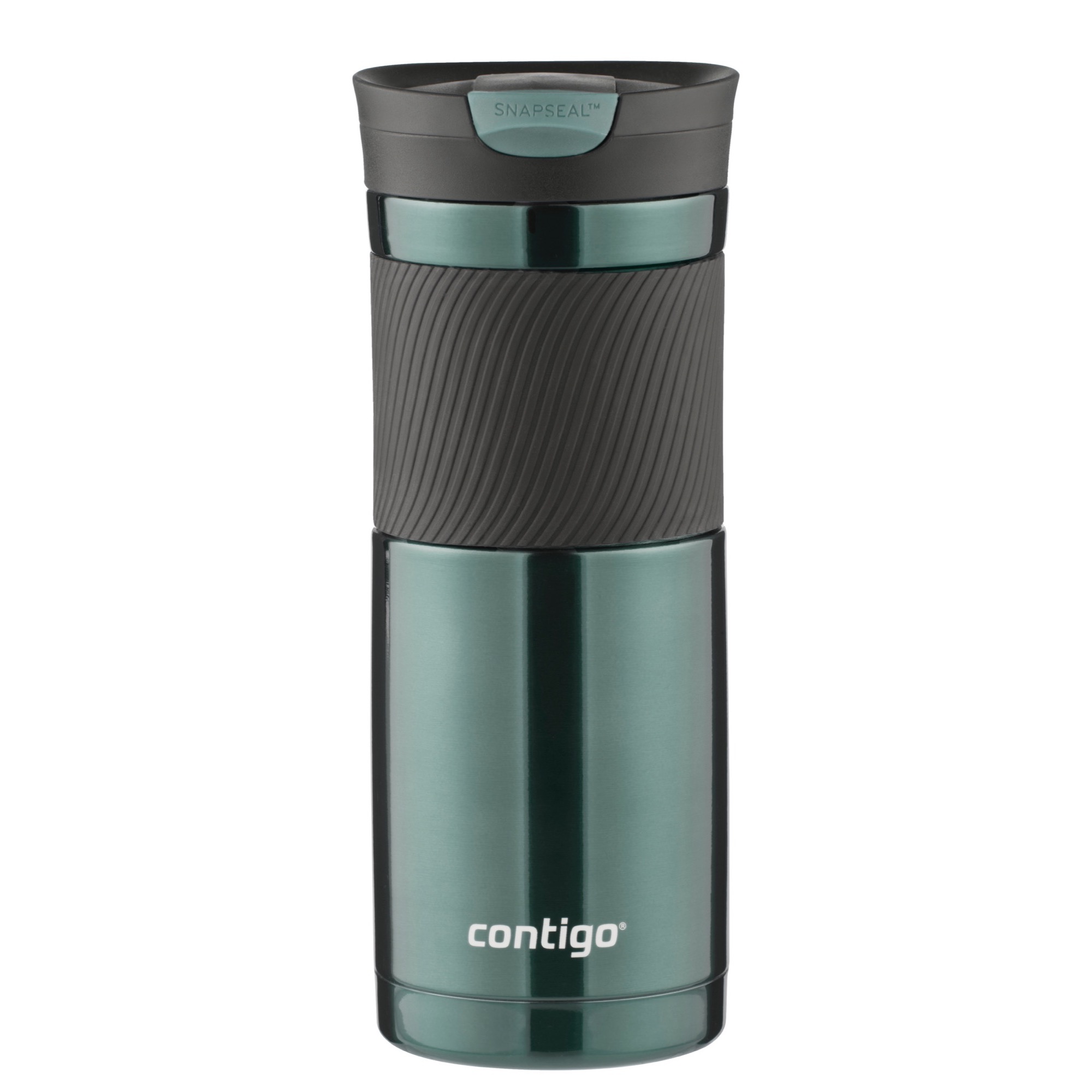 Contigo Byron Stainless Steel Travel Mug with SNAPSEAL Lid and Grip Grayed Jade, 20 fl oz. - image 1 of 5