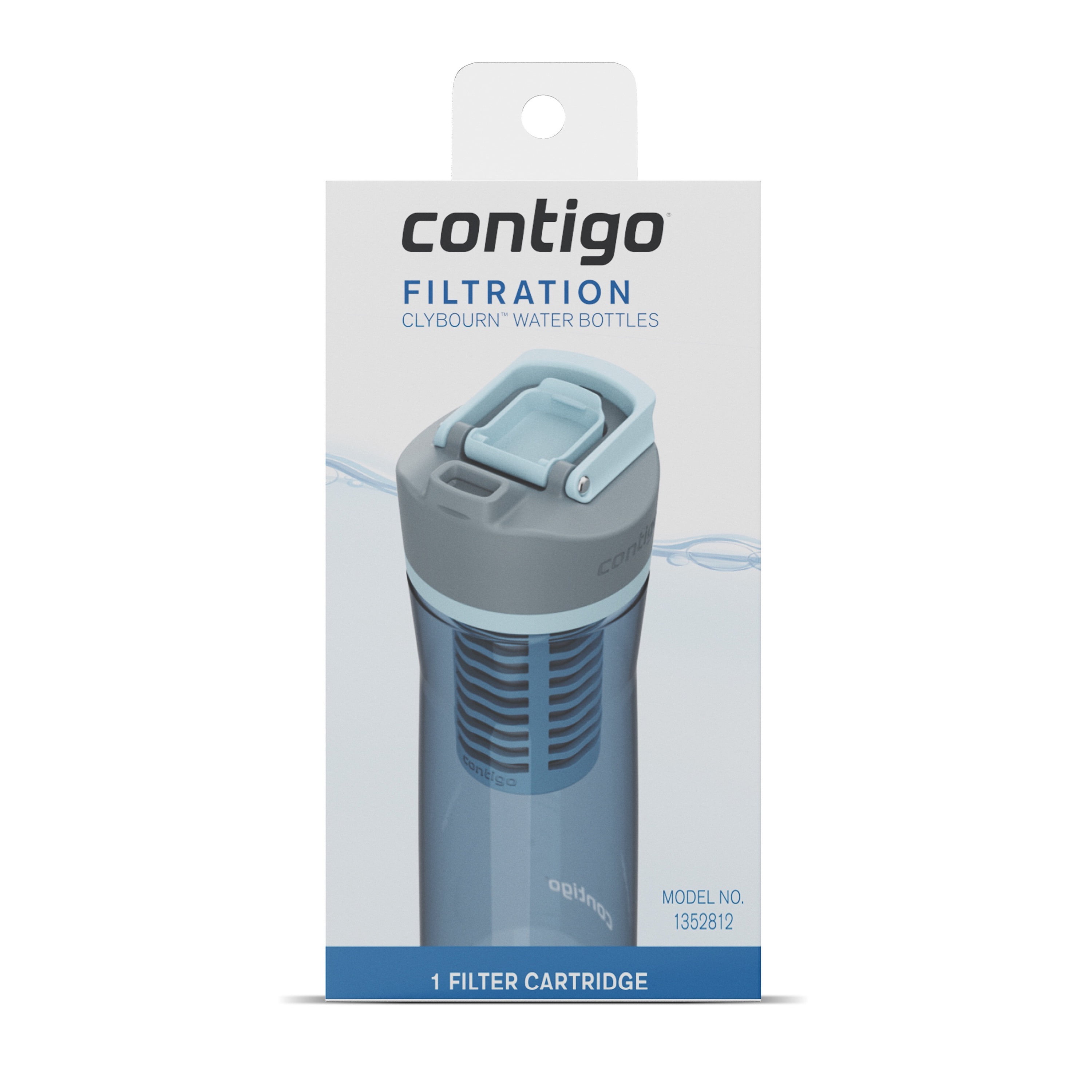 Contigo Clybourn FreeFlow Filter Water Bottle Replacement Filter, 1 Count