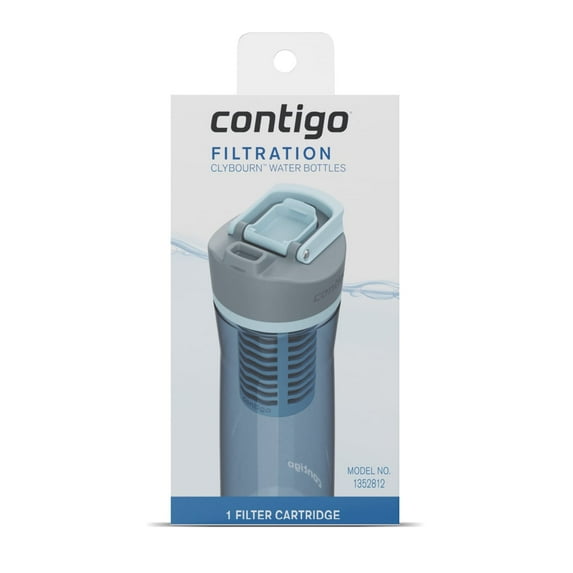 Contigo Clybourn FreeFlow Filter Water Bottle Replacement Filter, 1 Count