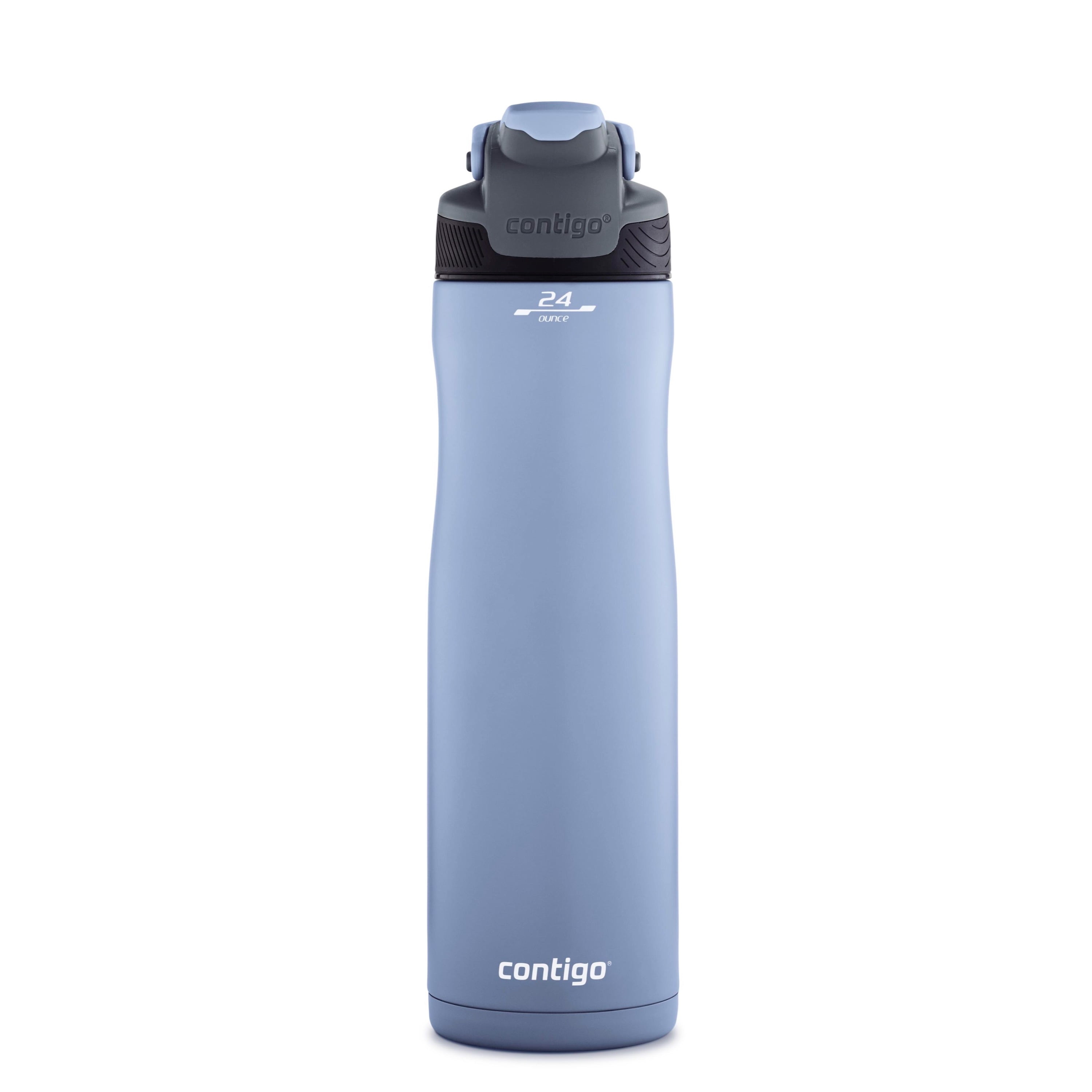 Contigo Cortland Chill 2.0 24 oz Merlot and Black Solid Print Double Wall  Vacuum Insulated Stainless Steel Water Bottle with Wide Mouth Lid 