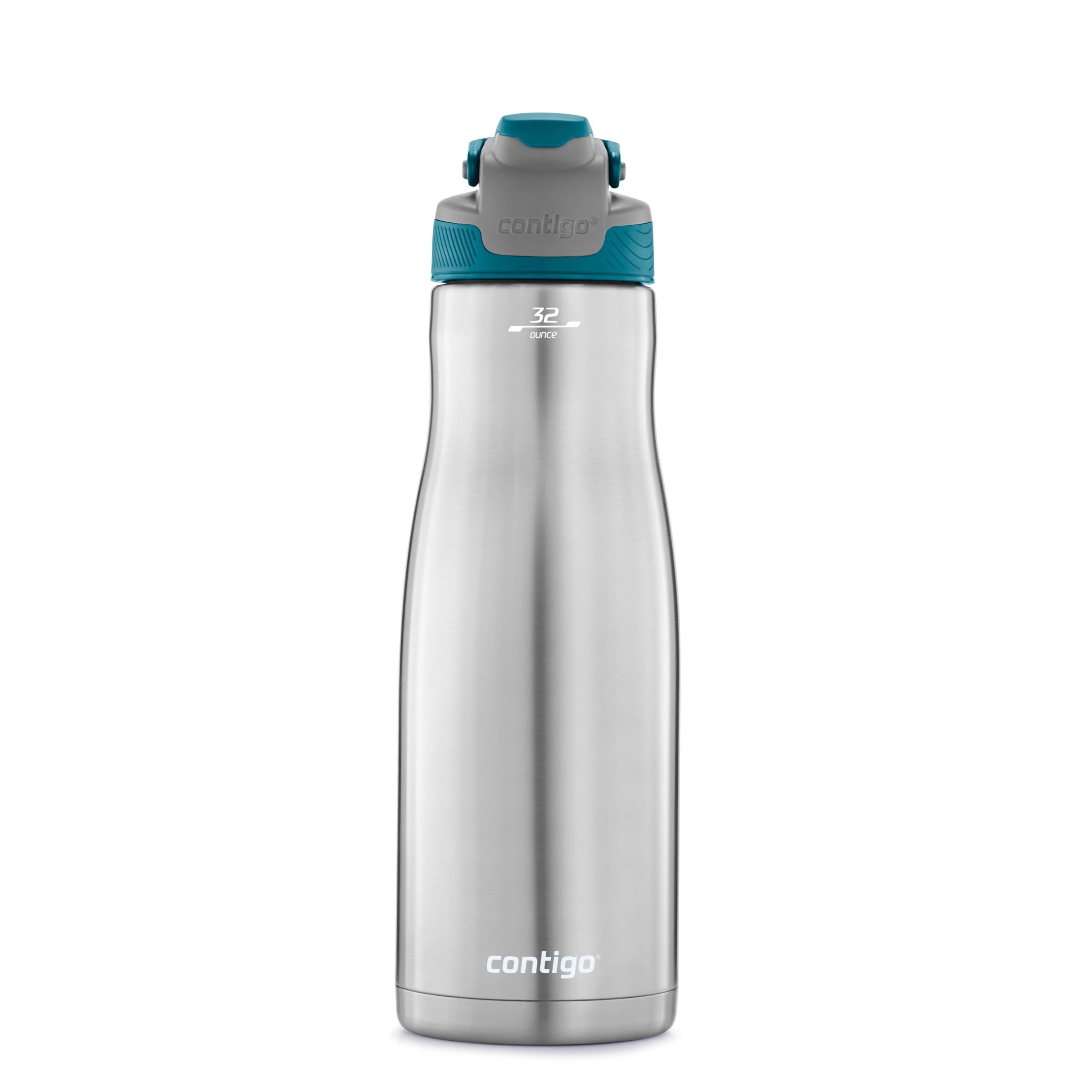 Contigo Cortland Chill Stainless Steel Water Bottle with AUTOSEAL Lid  Stainless Steel with Juniper, 32 fl oz. 