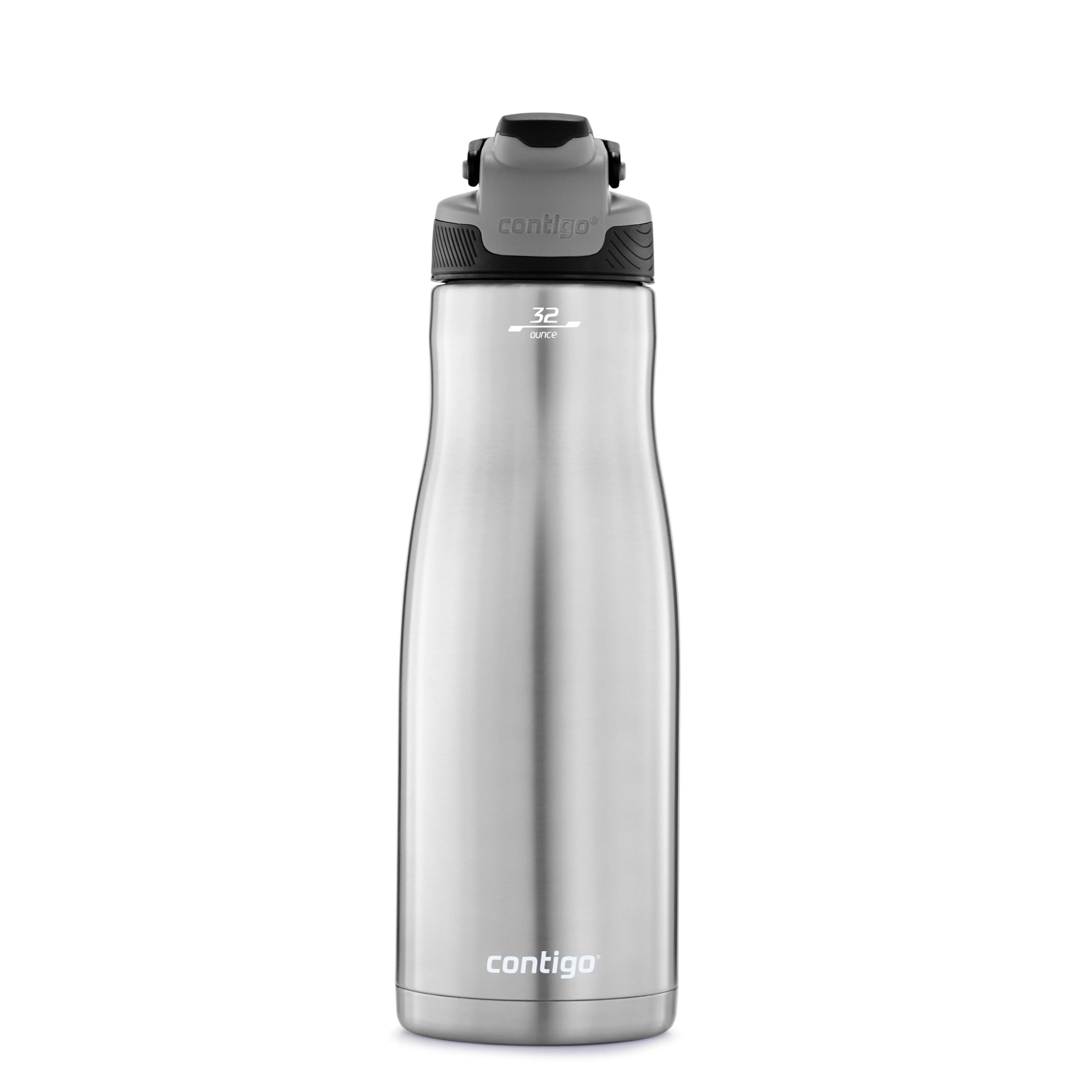Contigo Cortland Chill Stainless Steel Water Bottle with AUTOSEAL Lid with Licorice, 32 fl oz.