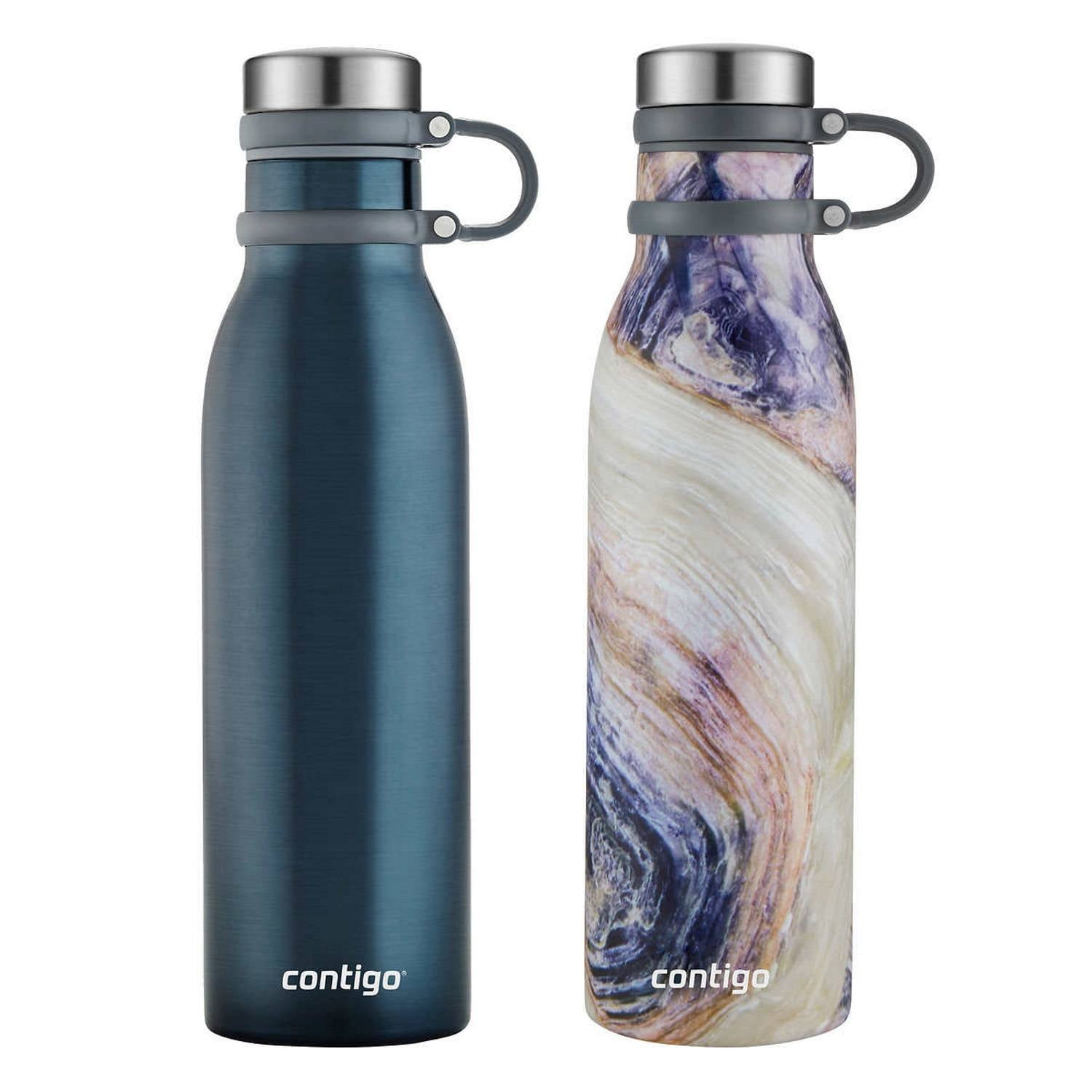 Bargains by Green - Contigo Autoseal Couture 20oz Vacuum Insulated  Stainless Steel Water Bottle, 2-pack $15 Contigo Autoseal Couture 20oz  Vacuum Insulated Stainless Steel Water Bottle, 2-pack New Retail:$25.00  Color: Green Spill