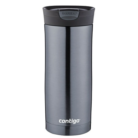 Contigo Couture Stainless Steel Travel Mug with SNAPSEAL Lid Gunmetal Grey , 16 fl oz.