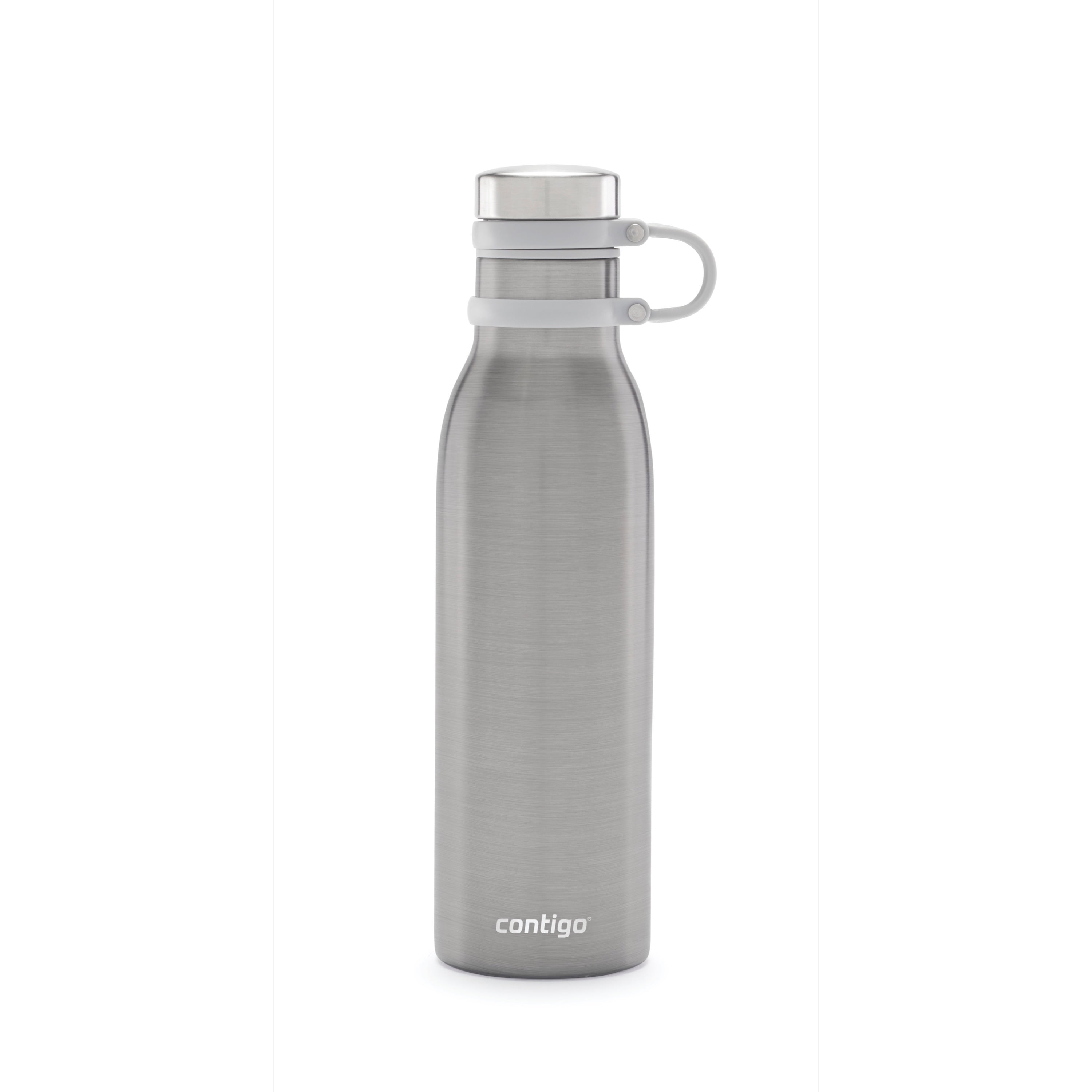 Stainless Steel Pearlized Matt Gray Insulated Water Bottle — Ocean Vayu Yoga