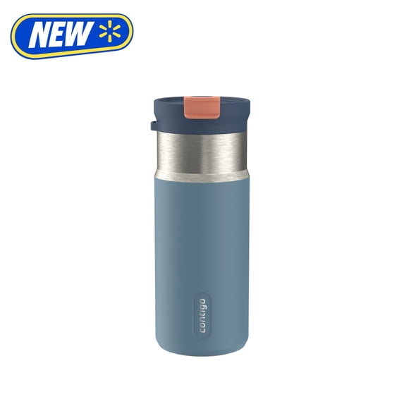 Contigo Water Bottle, 16 Oz, Stainless Steel, Vacuum Insulated Leakproof, DualSip 2-Way Lid, Copper Horizon
