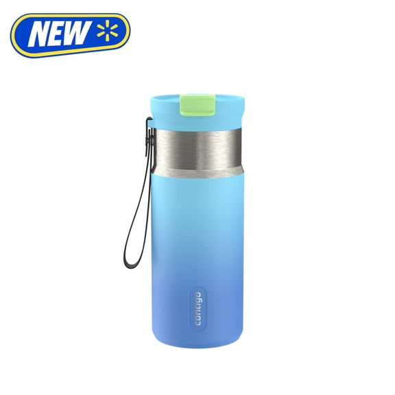 Contigo DualSip 16 oz Compact Leakproof Insulated Water Bottle with 2-Way Lid