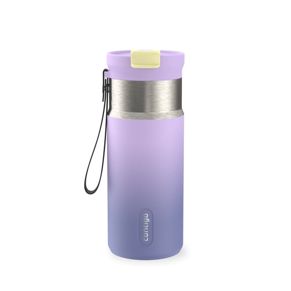 Contigo DualSip 16 oz Compact Leakproof Insulated Water Bottle with 2-Way Lid