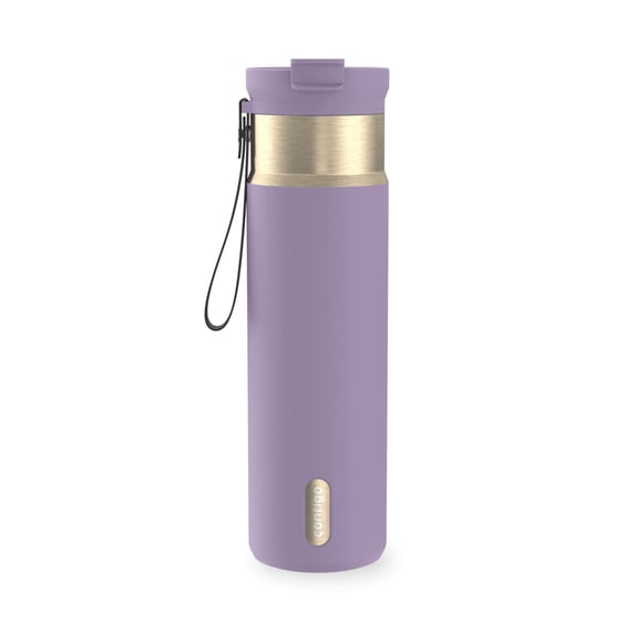 Contigo DualSip 24 oz Leakproof Insulated Water Bottle with Carrying Strap and 2-Way Lid