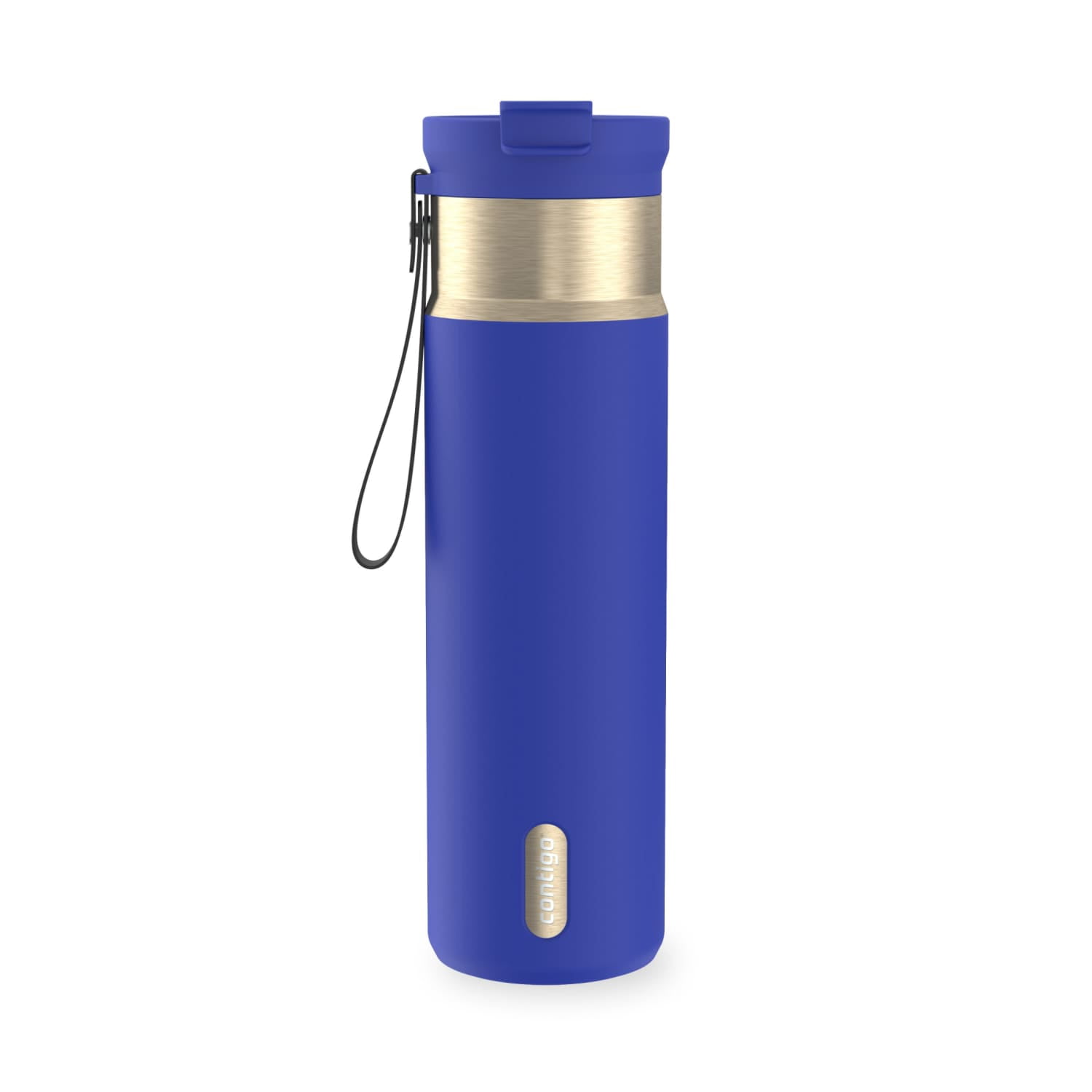 Contigo 24 oz DualSip Stainless Steel Leak-Proof Insulated Water Bottle  with Straw or Sip Lid and Carry Strap, Black/Silver - Walmart.com