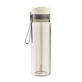 thumbnail image 1 of Contigo 28 oz Plastic Water Bottle Tumbler with Straw – DualSip Leak-Proof Reusable Water Bottle, Spill-Proof for Bags, Carry Strap, Cream/Clear, 1 of 7