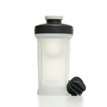 Contigo Fit Plastic Shake & Go 2.0 Shaker Bottle, Salt White, 20 fl oz.