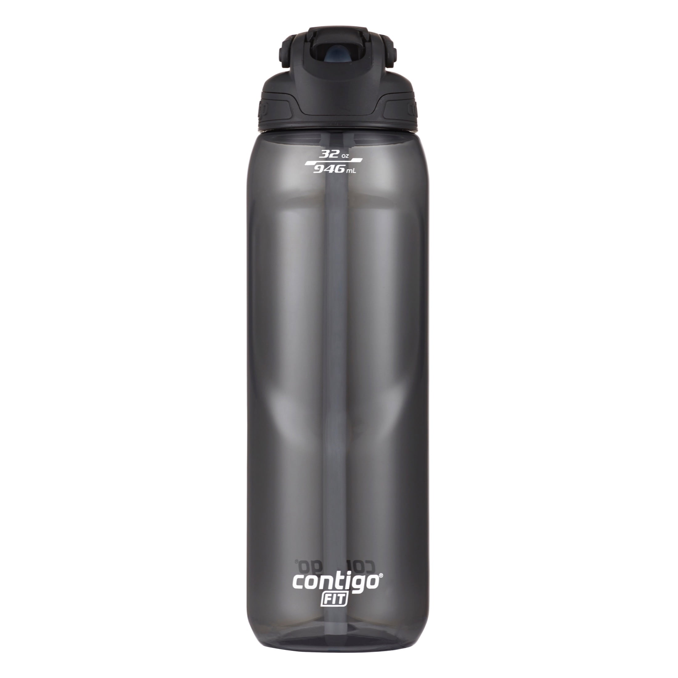Contigo Water Bottle, Leak-Proof Lid with Autospout, Ashland 2.0, Licorice, 32 Ounce