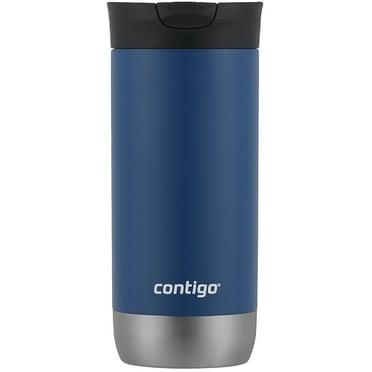 Contigo Huron 2.0 Stainless Steel Travel Mug with SNAPSEAL Lid Blue Corn, 16 fl oz.