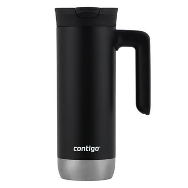 Contigo Huron 2.0 Stainless Steel Travel Mug with SNAPSEAL Lid and Handle, Black, 20 fl oz.