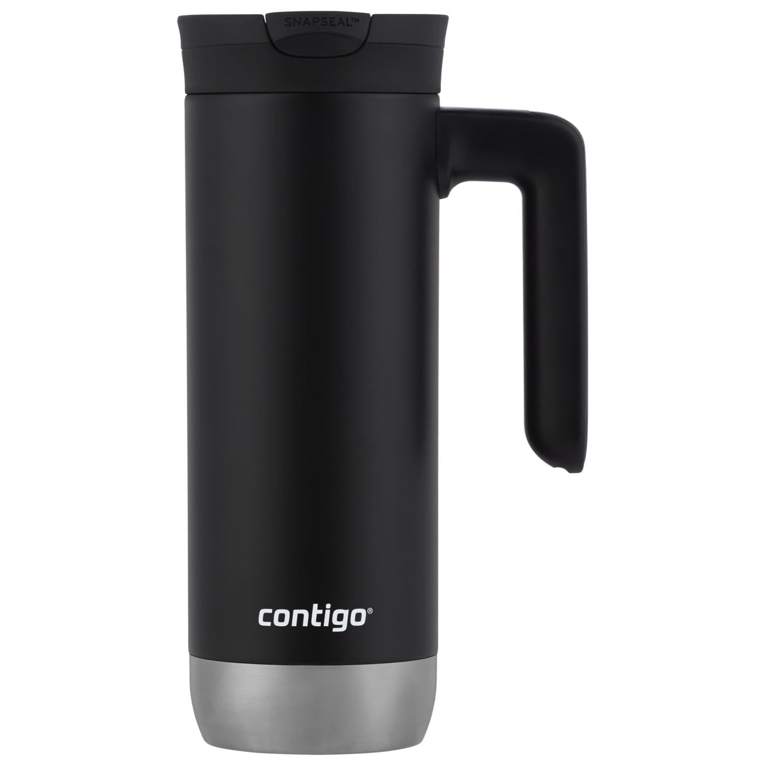 Contigo Huron 2.0 Stainless Steel Travel Mug with SNAPSEAL Lid and Handle in Black, 20 fl oz.