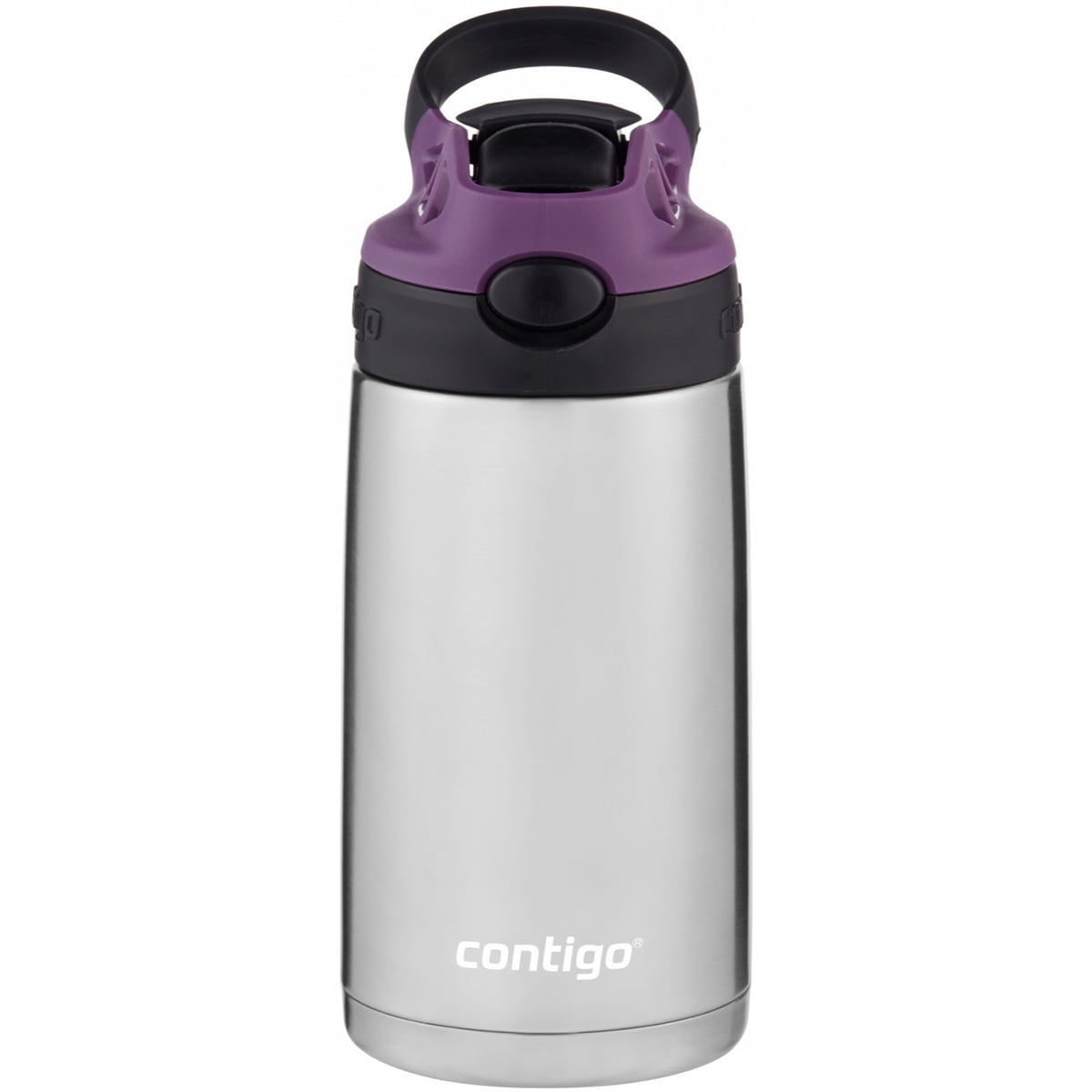 Contigo Kid's 13 oz. AutoSpout Straw Water Bottle - Eggplant/Licorice