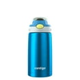 thumbnail image 1 of Contigo Kid's 13 oz. AutoSpout Straw Water Bottle - Steel/Blue Poppy/Glacier, 1 of 1