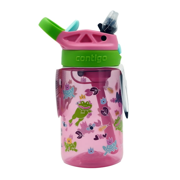 Contigo Kid's 14 oz. Aubrey Water Bottle - Azalea/Frog Prince