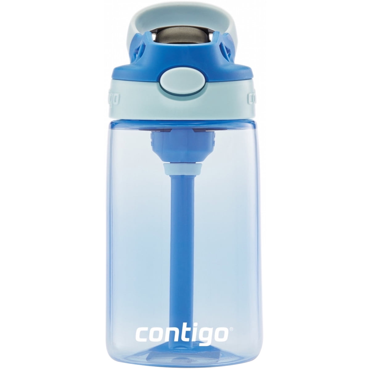 Contigo Kids Water Bottle with Straw - 2 Pack 14 oz - Kids Water Bottles  with Autospout Technology Spill Proof Easy-Clean Lid Design Ages 3 Plus  Dishwasher Safe Cosmos & Gummy Sharks