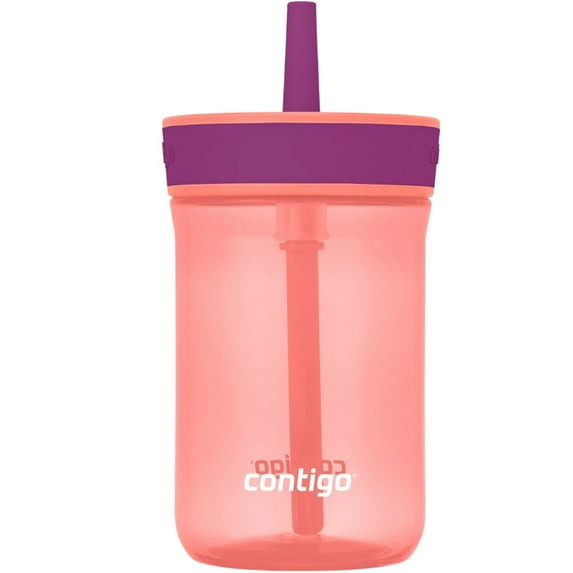 Contigo Kid's 14 oz. Leighton Tumbler with Straw - Coral/Grape