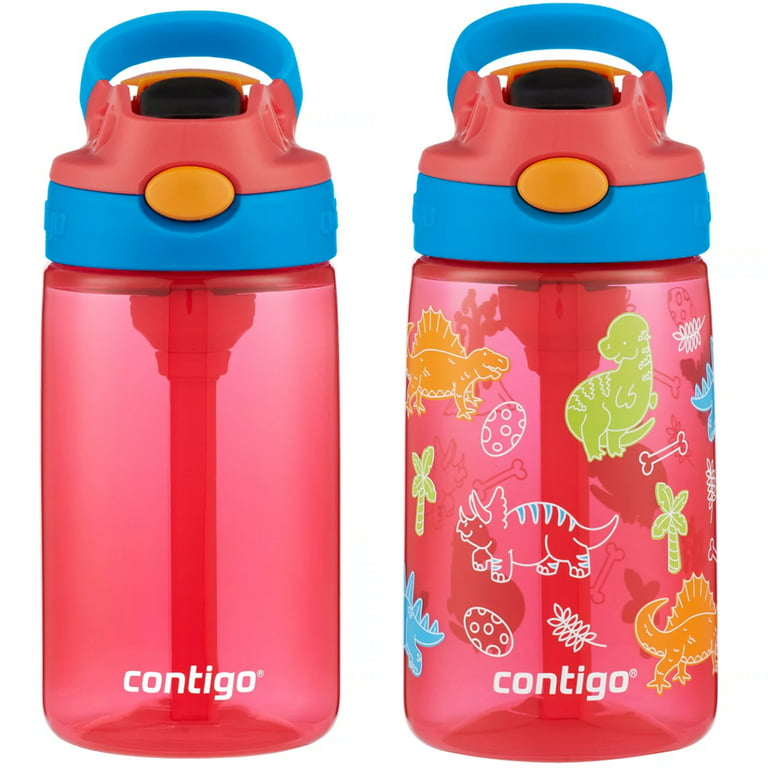 Contigo Kid's 14 oz. AutoSpout Straw Water Bottle with Easy-Clean Lid  2-Pack