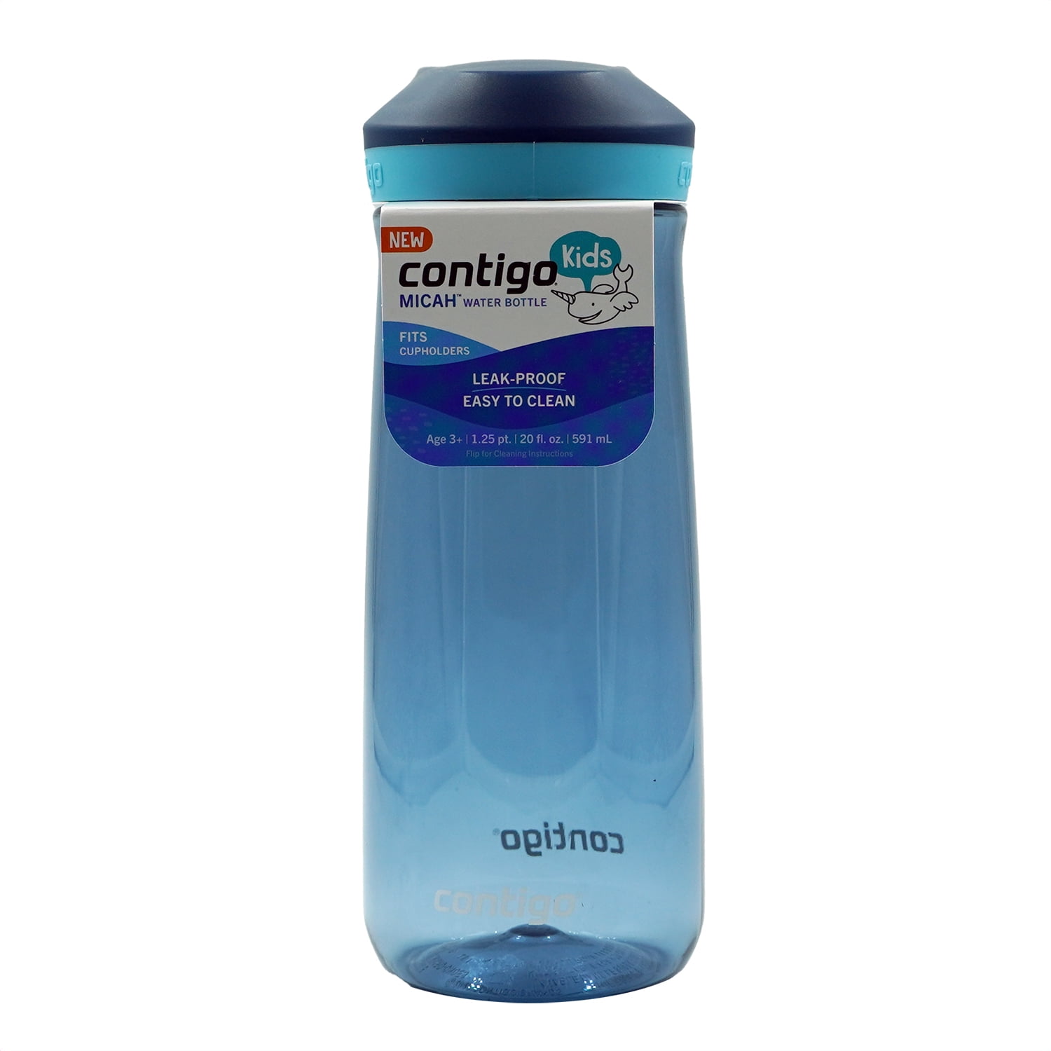 Contigo Micah Water Bottle - 20 Oz Leak-Proof Kids Bottle With Handle, Grape/Amethyst, Ages 3+